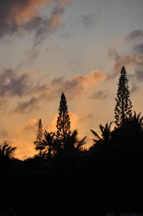 Pôr-do-sol no momento em que deixamos Anguilla